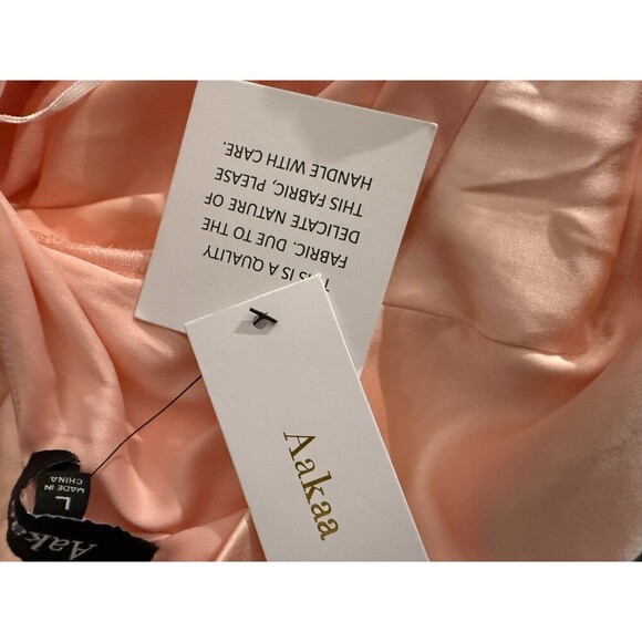 Red Dress Boutique Aakaa Wish For More One Shoulder Satin Dress Size L Coquette - Picture 6 of 10